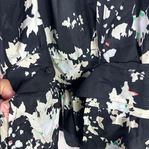 Joie Ashlene Silk Blend Floral Wrap Short Sleeve Top Blouse size XXS - Picture 3 of 11